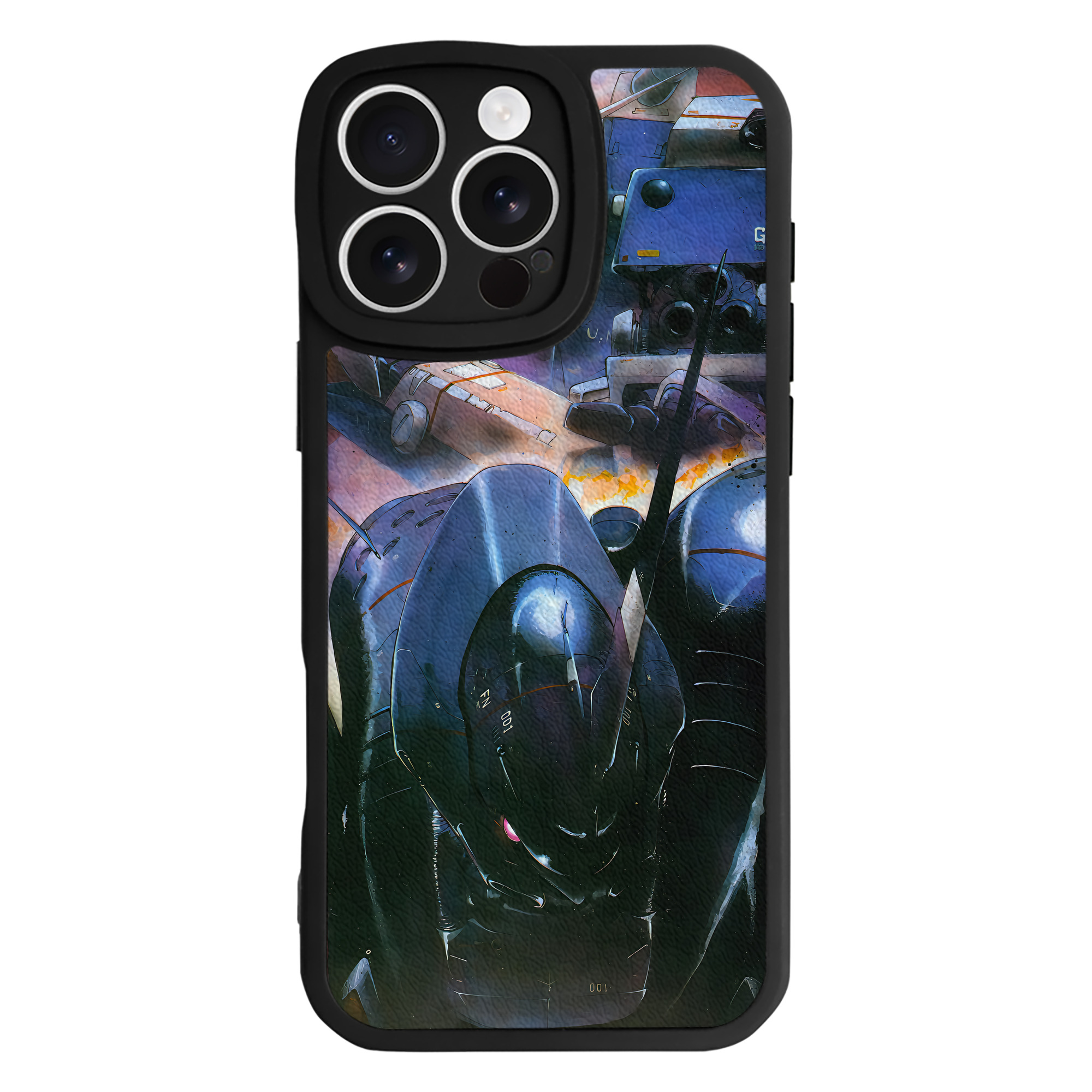 （画像用） 機動戦士ガンダム Mobile Suit Gundam 【iPhone 16シリーズ対応】シリコンスマホケース（レザー調） 材質：シリコン
